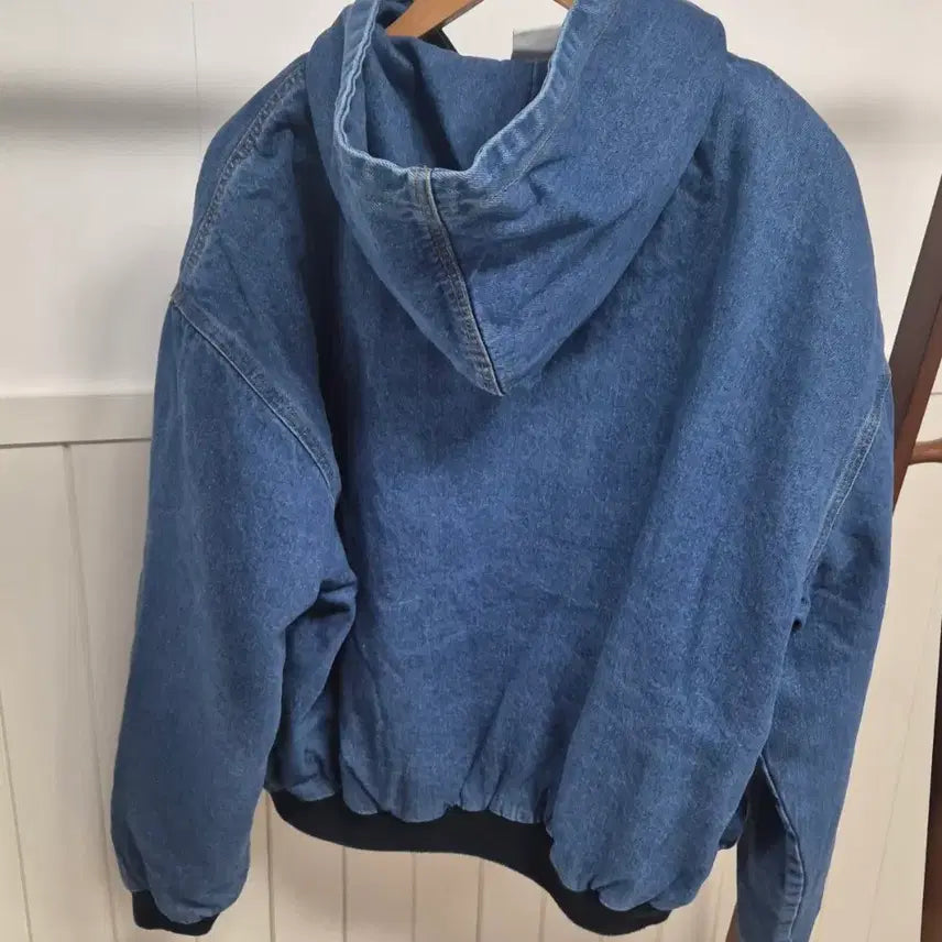 [BUNJANG] Unisex Retro Quilted Denim Jacket / 레트로 누빔 후드청자켓 새상품(남녀공용)