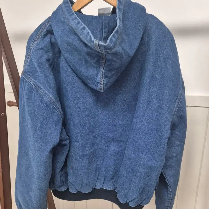 [BUNJANG] Unisex Retro Quilted Denim Jacket / 레트로 누빔 후드청자켓 새상품(남녀공용)