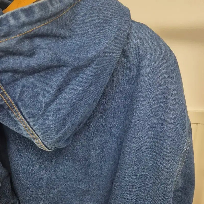 [BUNJANG] Unisex Retro Quilted Denim Jacket / 레트로 누빔 후드청자켓 새상품(남녀공용)