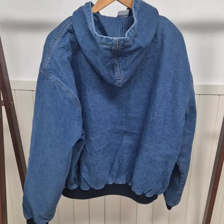 [BUNJANG] Unisex Retro Quilted Denim Jacket / 레트로 누빔 후드청자켓 새상품(남녀공용)