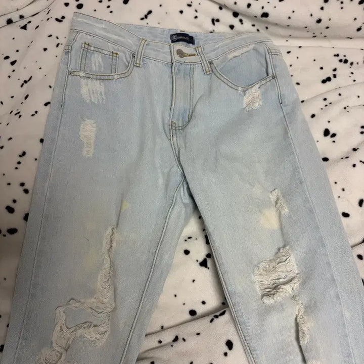 [BUNJANG] NewJeans Light Denim Y2K Skinny Jeans / 리밍 데미지 라이트 데님 청바지 y2k 스키니진 뉴진스는 새청바지