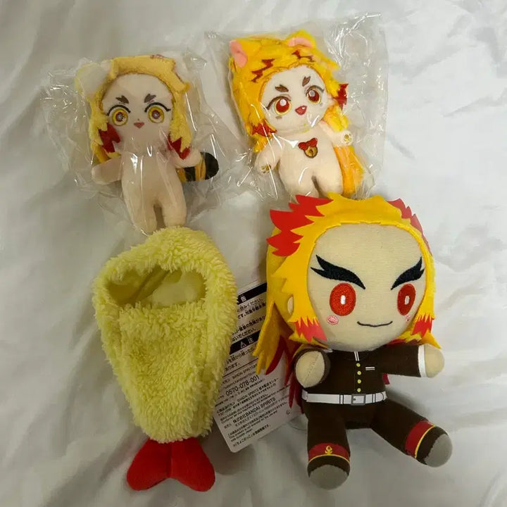 [BUNJANG] Demon Slayer Rengoku 10cm Plush Doll / 귀멸의 칼날 귀칼 렌고쿠 솜인형 쿄깅이 아기살구렌 10cm 솜인형