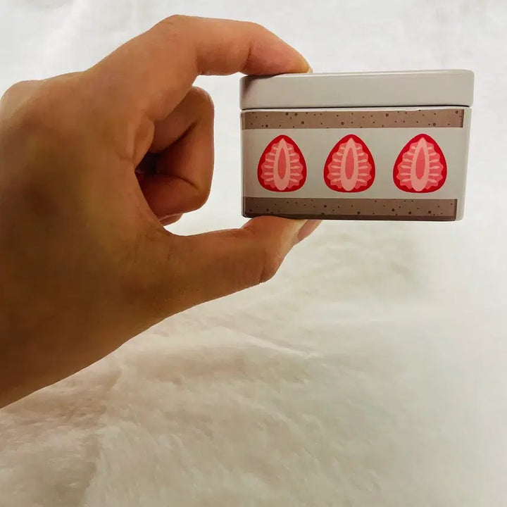 [BUNJANG] Strawberry Chocolate Cake Tin Case / 일본 딸기 초코 케이크 모양 틴케이스