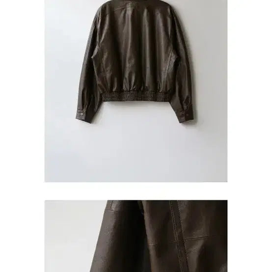 [BUNJANG] Nnee's Brown Leather Jacket / 앤니즈 브라운 레더자켓