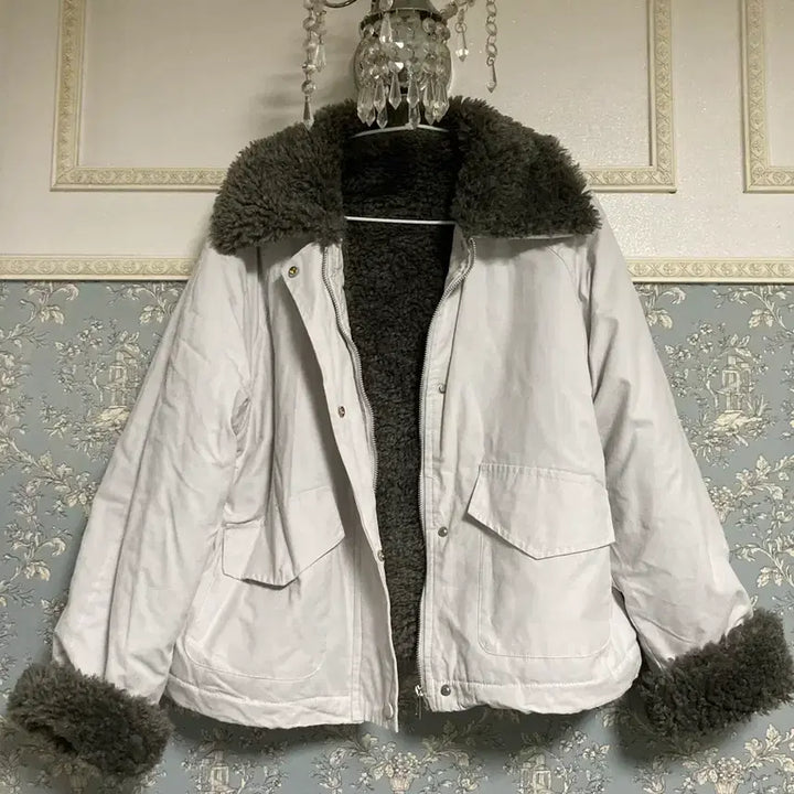 [BUNJANG] Big Size Sherpa Fleece Jacket / 빅사이즈 양털뽀글이자켓 66~77반