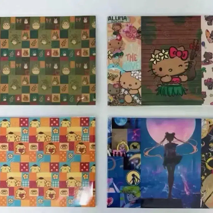 [BUNJANG] Wrapping Paper Mix 50pc / 포용 캐릭터 랩핑지 믹스 50장-6000원