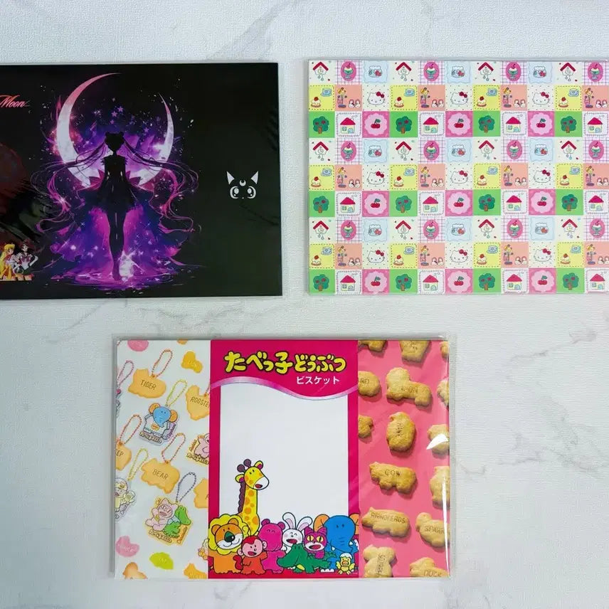 [BUNJANG] Wrapping Paper Mix 50pc / 포용 캐릭터 랩핑지 믹스 50장-6000원