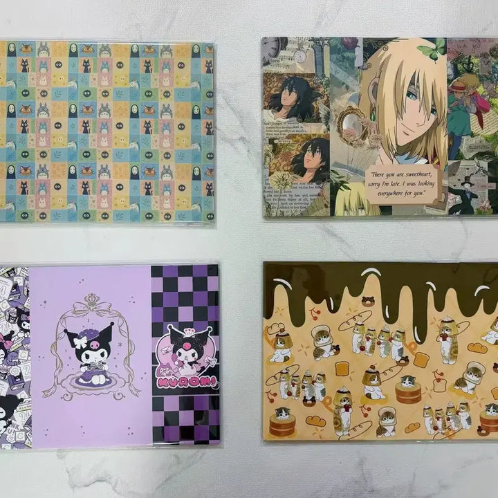 [BUNJANG] Wrapping Paper Mix 50pc / 포용 캐릭터 랩핑지 믹스 50장-6000원