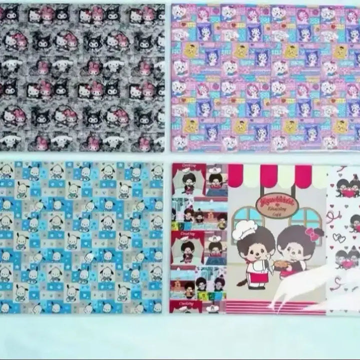 [BUNJANG] Wrapping Paper Mix 50pc / 포용 캐릭터 랩핑지 믹스 50장-6000원