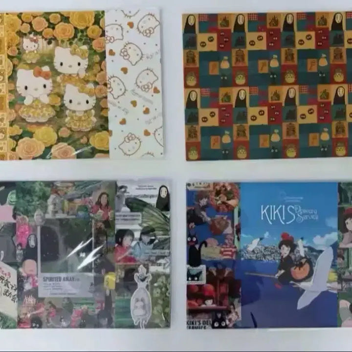 [BUNJANG] Wrapping Paper Mix 50pc / 포용 캐릭터 랩핑지 믹스 50장-6000원