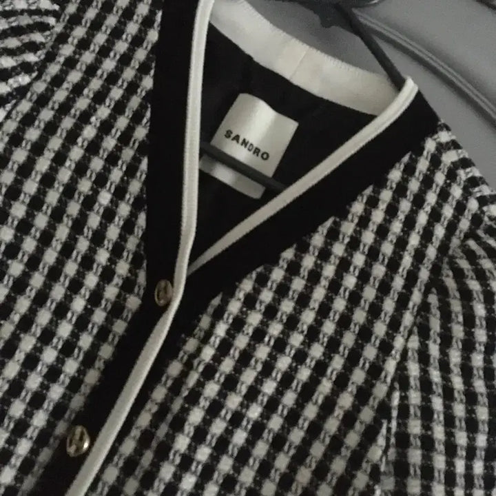 [BUNJANG] Sandro Crop Knit Jacket / 산드로 크롭 니트 자켓