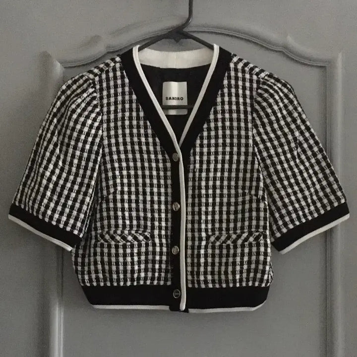 [BUNJANG] Sandro Crop Knit Jacket / 산드로 크롭 니트 자켓