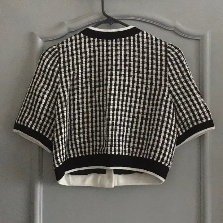 [BUNJANG] Sandro Crop Knit Jacket / 산드로 크롭 니트 자켓