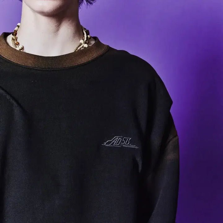 [BUNJANG] Andersson Bell Gradient Sweatshirt (Black) / [앤더슨벨] 마드로 그라디언트 스웻셔츠 (BLACK)