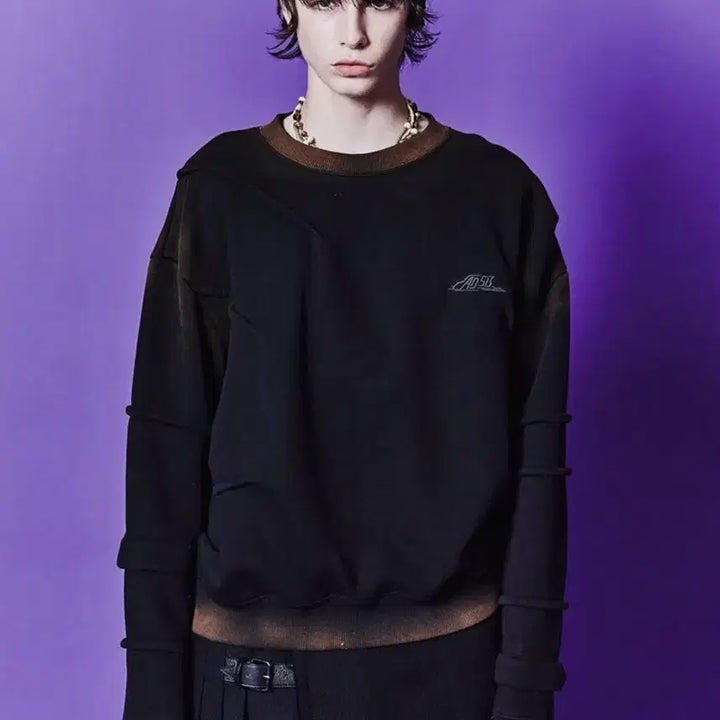 [BUNJANG] Andersson Bell Gradient Sweatshirt (Black) / [앤더슨벨] 마드로 그라디언트 스웻셔츠 (BLACK)