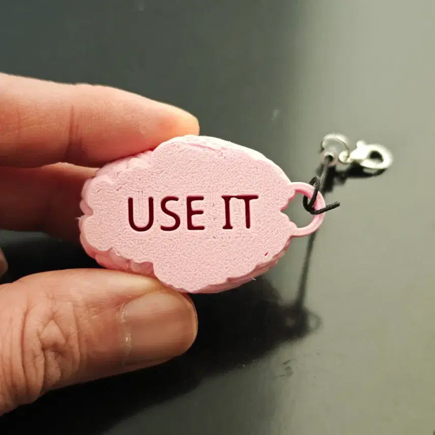 [BUNJANG] Keyring / 뇌 모양 (머리 좀 써라) 키링