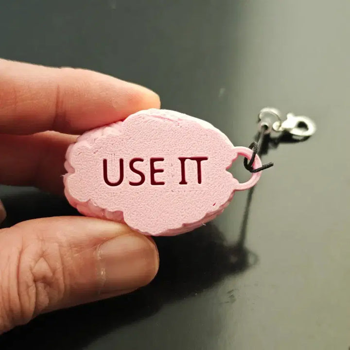 [BUNJANG] Keyring / 뇌 모양 (머리 좀 써라) 키링