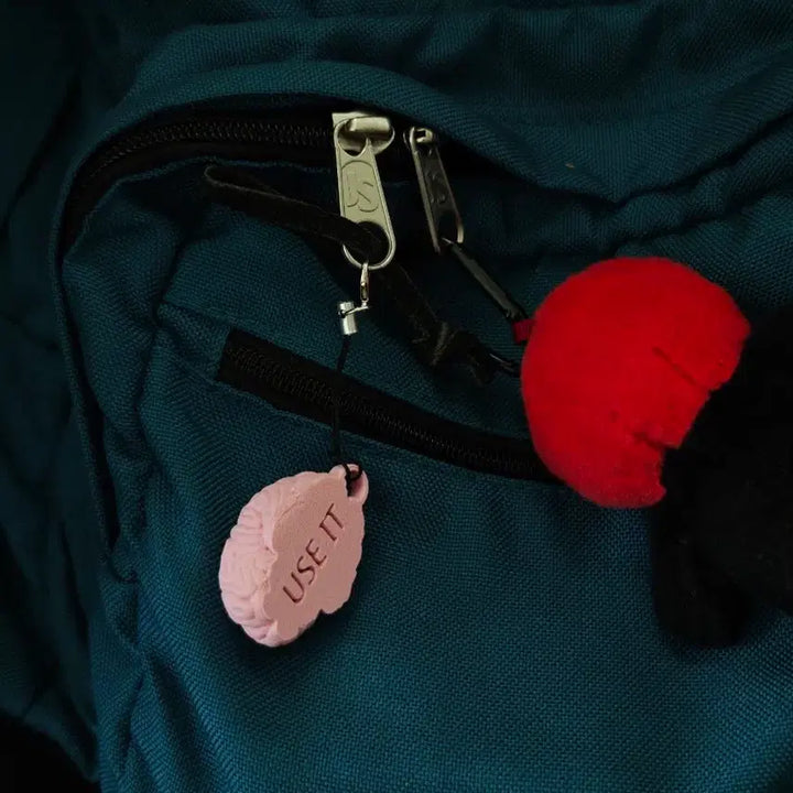 [BUNJANG] Keyring / 뇌 모양 (머리 좀 써라) 키링