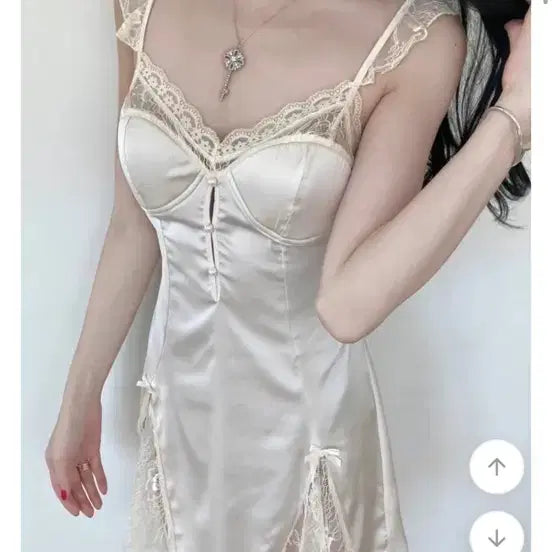 [BUNJANG] Belle Marie Satin Lace Home Wear / 벨르마리 슬립 홈웨어