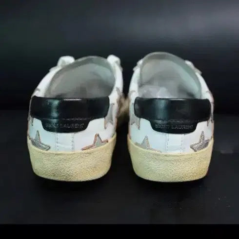 [BUNJANG] Saint Laurent Star Sneakers / 생로랑 스타 스니커즈 38 감성 가죽 스니커즈