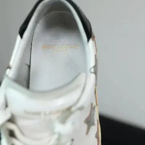 [BUNJANG] Saint Laurent Star Sneakers / 생로랑 스타 스니커즈 38 감성 가죽 스니커즈