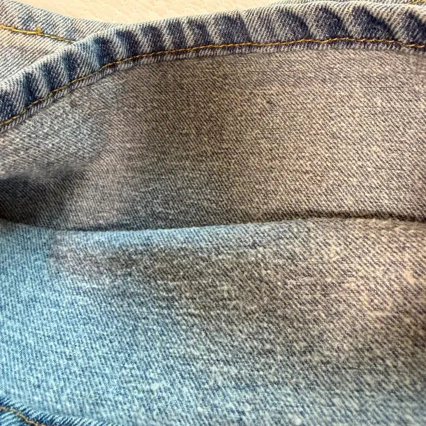 [BUNJANG] GoGoSing Pastel Wide Denim Pants Light Blue L / 고고싱 파스텔와이드데님PT (겨울청바지) 연청 ver.기모 160 L