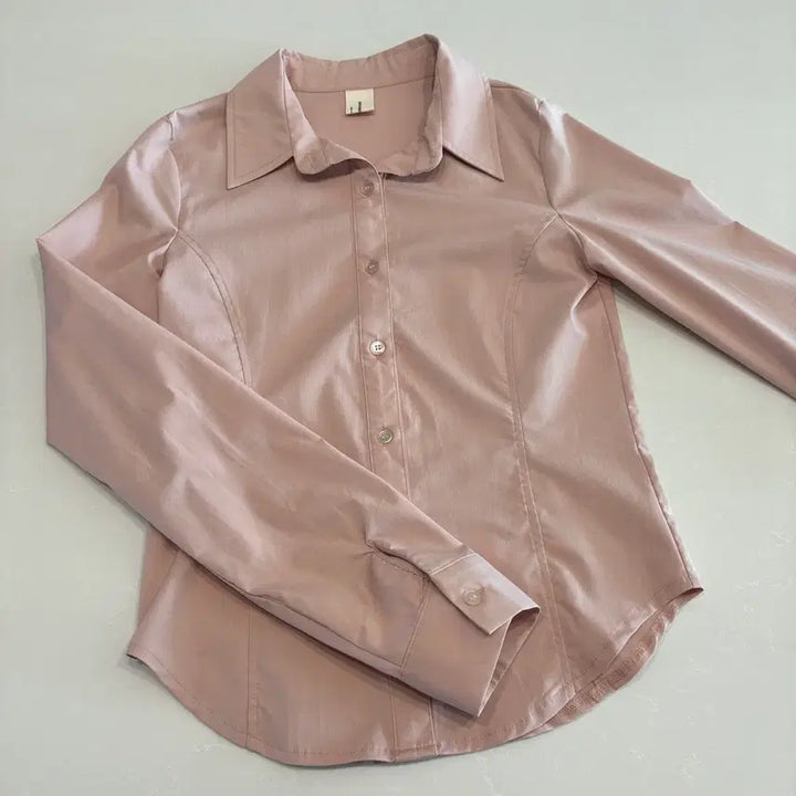 [BUNJANG] Pink Slim Shirt / 인디핑크 슬림 셔츠