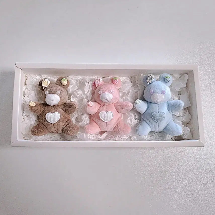 [BUNJANG] Handmade Valentine's Day Winged Bear Doll Set / 핸드메이드 초미니 발렌타인 날개곰 인형 세트