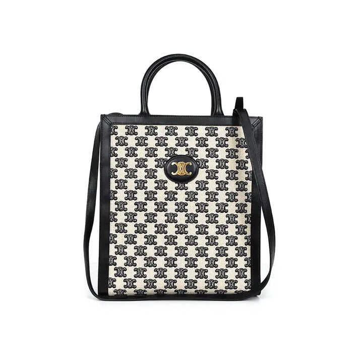 [BUNJANG] Celine Triomphe Embroidered Vertical Cabas Bag Small / [중고명품] 셀린느 트리오페 자수  버티컬 카바스 백 스몰 194352