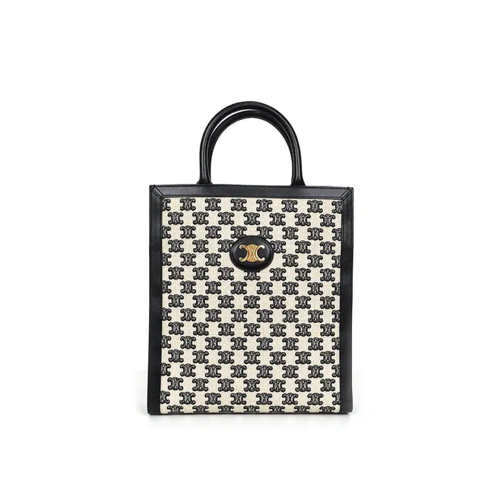 [BUNJANG] Celine Triomphe Embroidered Vertical Cabas Bag Small / [중고명품] 셀린느 트리오페 자수  버티컬 카바스 백 스몰 194352