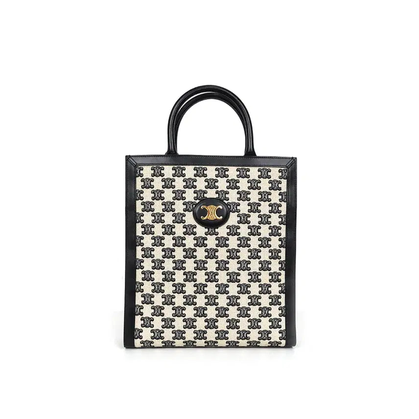 [BUNJANG] Celine Triomphe Embroidered Vertical Cabas Bag Small / [중고명품] 셀린느 트리오페 자수  버티컬 카바스 백 스몰 194352