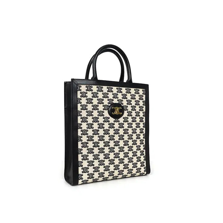 [BUNJANG] Celine Triomphe Embroidered Vertical Cabas Bag Small / [중고명품] 셀린느 트리오페 자수  버티컬 카바스 백 스몰 194352