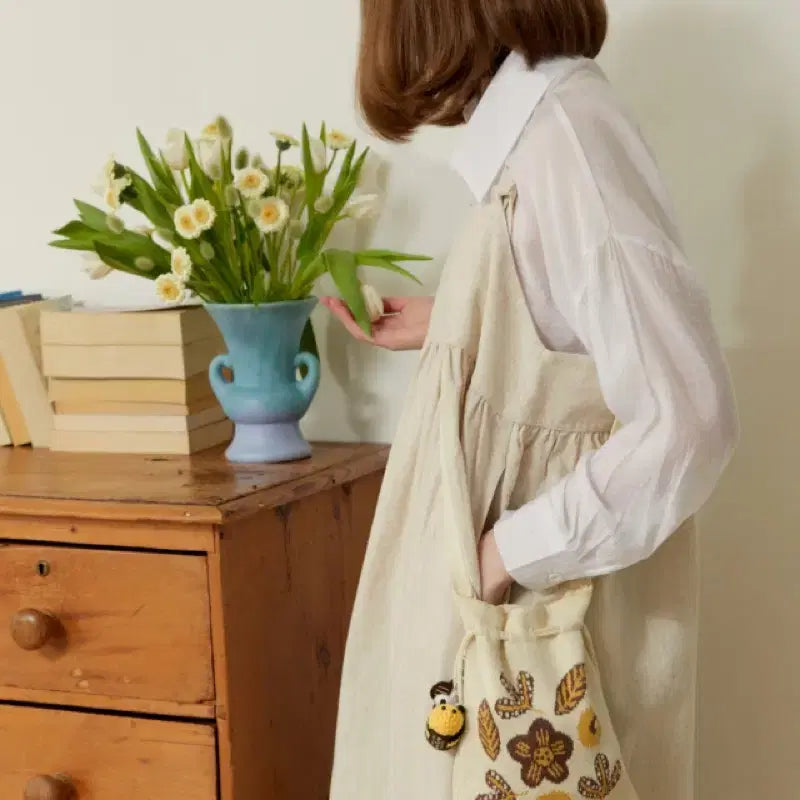 [BUNJANG] Socks Appeal Black Cotton Knit Crossbody Bag / 삭스어필 BK cotton knit cross bag