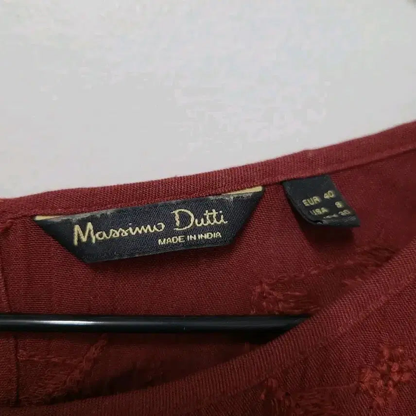 [BUNJANG] Massimo Dutti Hippie Midi Dress / 써스데이아일랜드 히피소녀 스타일 마시모두띠 와인색 원피스