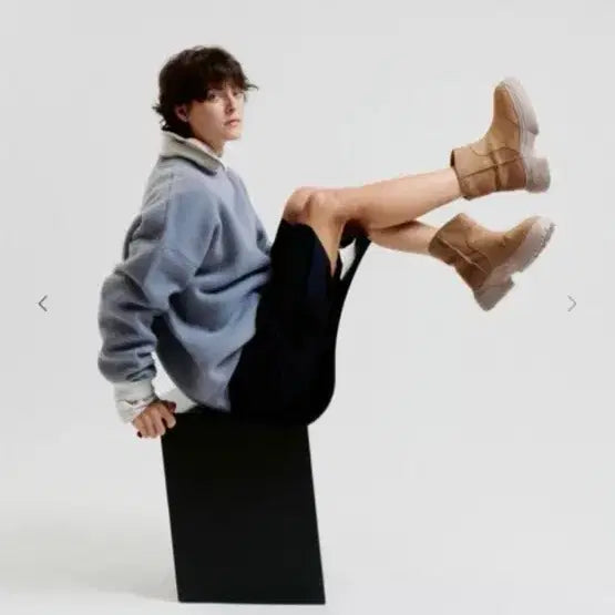 [BUNJANG] paes Western Fur Boots / paes 웨스턴 퍼 부츠