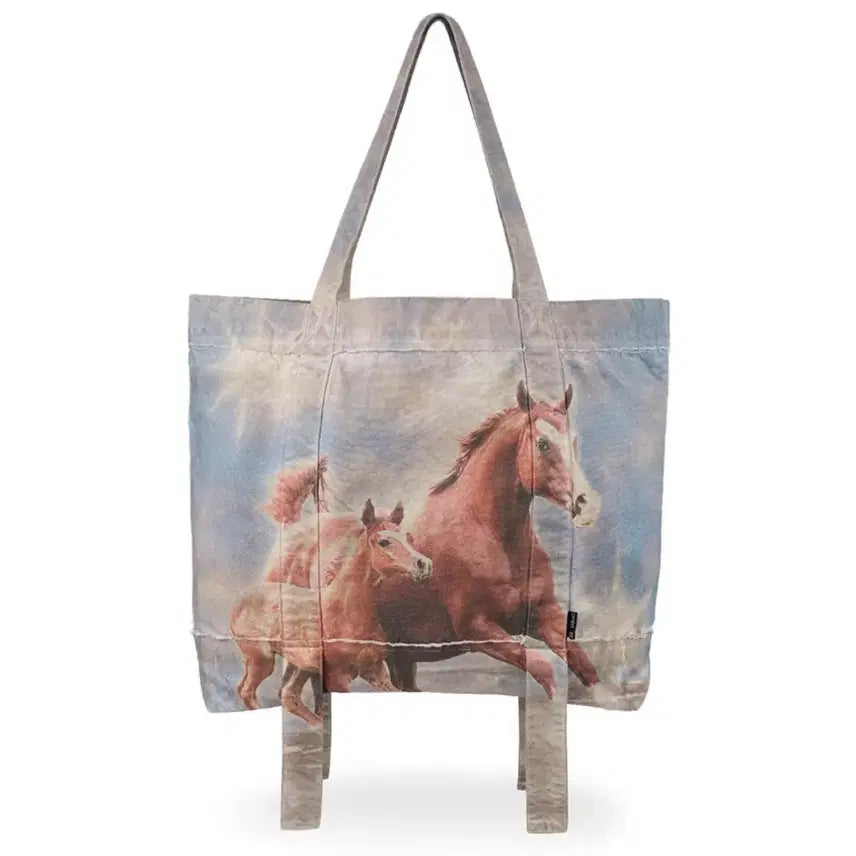 [BUNJANG] Open Y.Y. Red Horse Tote Bag / [당일발송] 오픈와이와이 적토마 토트백 새상품