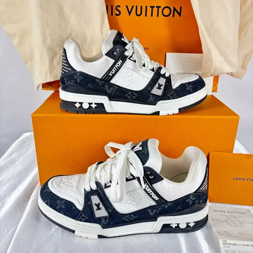 [BUNJANG] Louis Vuitton LV Trainer Sneakers Black / (정품)루이비통 LV 트레이너 스니커즈 블랙