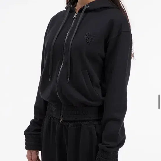 [BUNJANG] KimMeTheYoung G_BAND Zip-Up Hoodie / 김미더영 G_BAND ZIP-UP HOODIE / BLACK