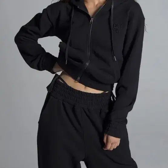[BUNJANG] KimMeTheYoung G_BAND Zip-Up Hoodie / 김미더영 G_BAND ZIP-UP HOODIE / BLACK