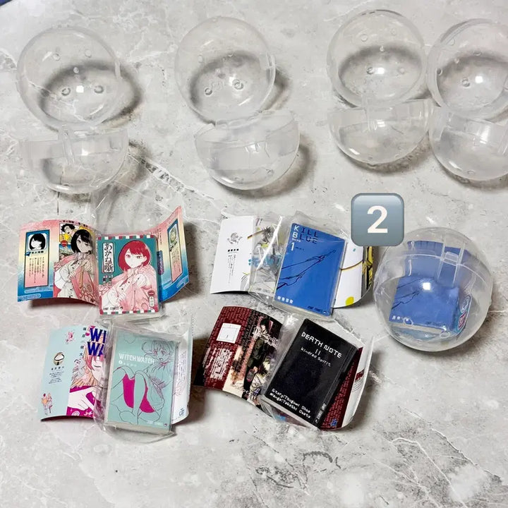 [BUNJANG] Jump Comics Miniature Comic Book Gacha Death Note Vol. 11 Set / 미개봉 점프 콩가샤 미니어처 만화책 가챠 데스노트 11권 마메가샤