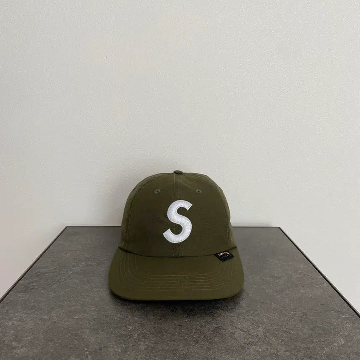 [BUNJANG] Supreme S Logo Cordura Ball Cap - Khaki / (OS) 슈프림 S로고 볼캡 모자 코듀라 카키
