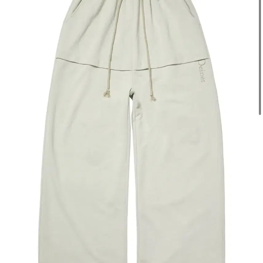 [BUNJANG] Dainit Layered Sweat Pants Beige / (미개봉) 다이닛 레이어드 스웻 팬츠 베이지