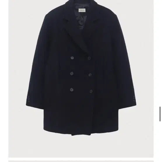 [BUNJANG] Poet Oversized Half Pea Coat Navy / 포에토 오버핏 하프 피코트 네이비