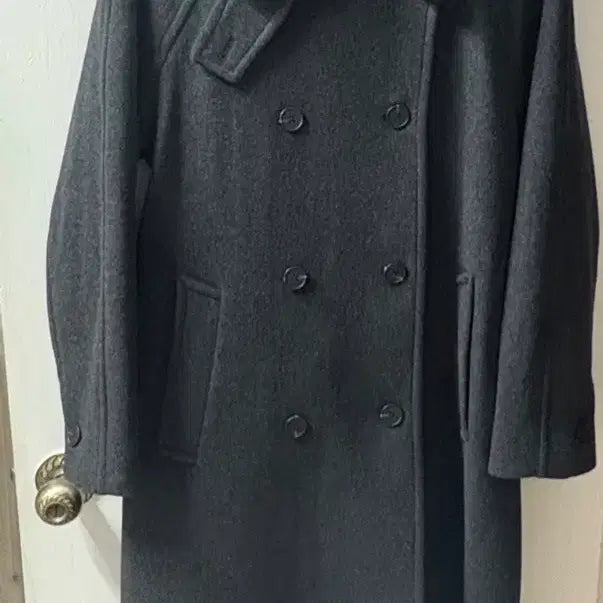 [BUNJANG] Musinsa Standard Women Long Coat Charcoal Gray / 무신사 스탠다드 우먼 롱 코트 차콜 그레이 (가격내림 없음)