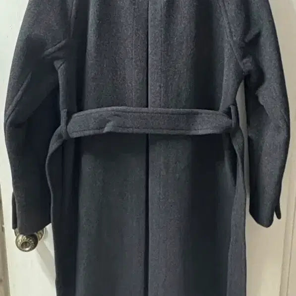 [BUNJANG] Musinsa Standard Women Long Coat Charcoal Gray / 무신사 스탠다드 우먼 롱 코트 차콜 그레이 (가격내림 없음)