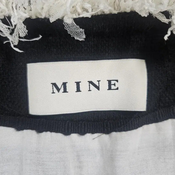 [BUNJANG] Mine Tweed Long Coat 7/6 / [MINE] 한섬 마인  트위드 칠부 롱코트 76