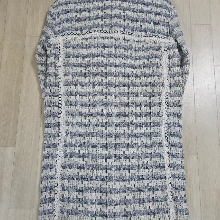 [BUNJANG] Mine Tweed Long Coat 7/6 / [MINE] 한섬 마인  트위드 칠부 롱코트 76