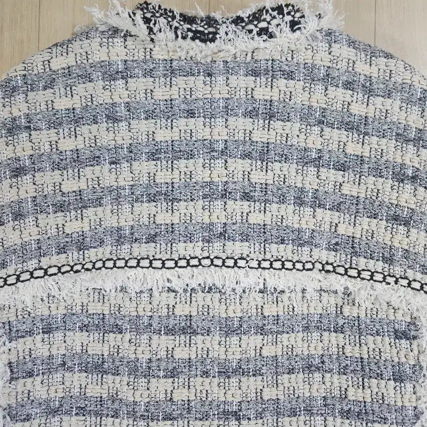 [BUNJANG] Mine Tweed Long Coat 7/6 / [MINE] 한섬 마인  트위드 칠부 롱코트 76