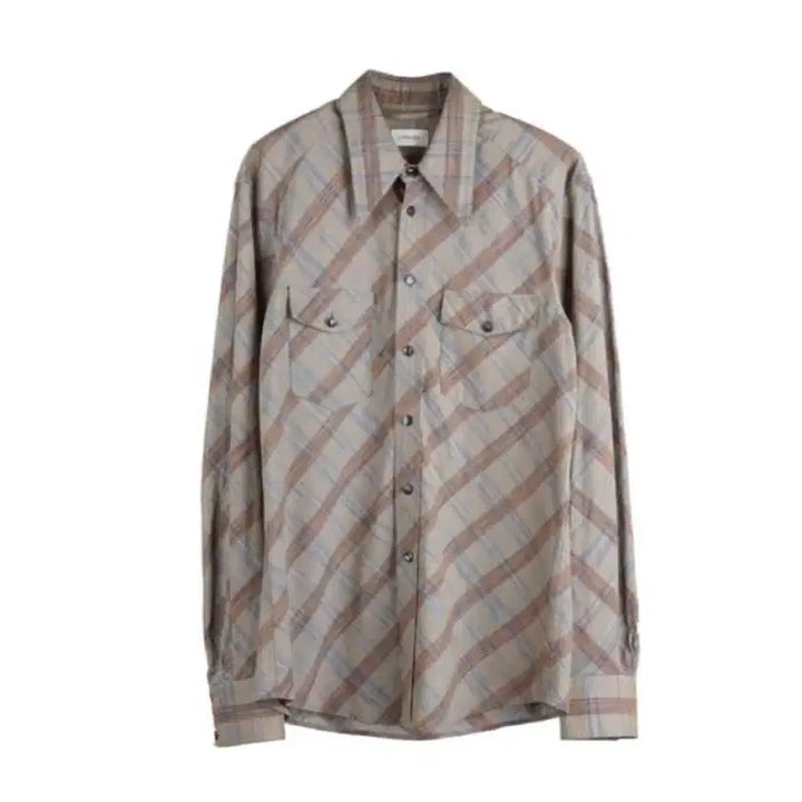 [BUNJANG] 르메르 Western Check Shirt 48 / 르메르 웨스턴 체크 셔츠 48사이즈