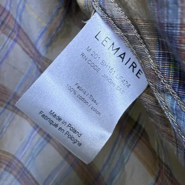 [BUNJANG] 르메르 Western Check Shirt 48 / 르메르 웨스턴 체크 셔츠 48사이즈